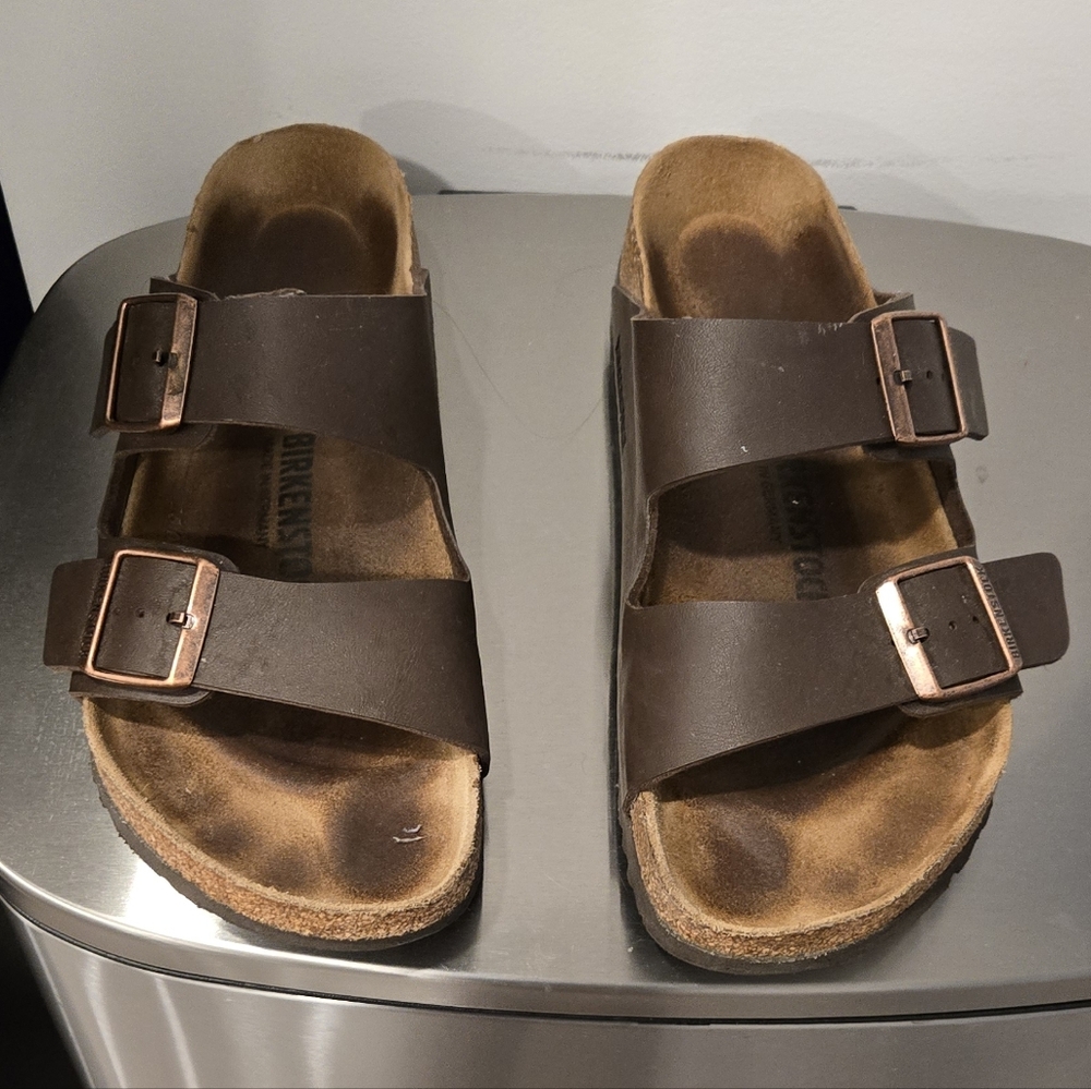 Brown Birkenstock Sandals with Buckles